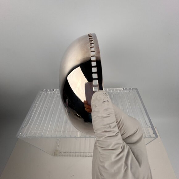 Skyscraper Design Bowl by Richard Meier for Swid Powell Silverplated 1980s 6" - Picture 8 of 16